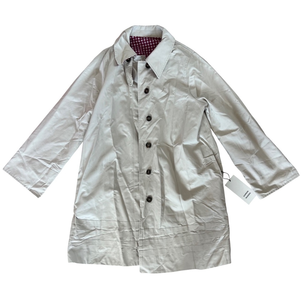 NWT Damson Madder Mercedes Bow Reversible Trench Coat